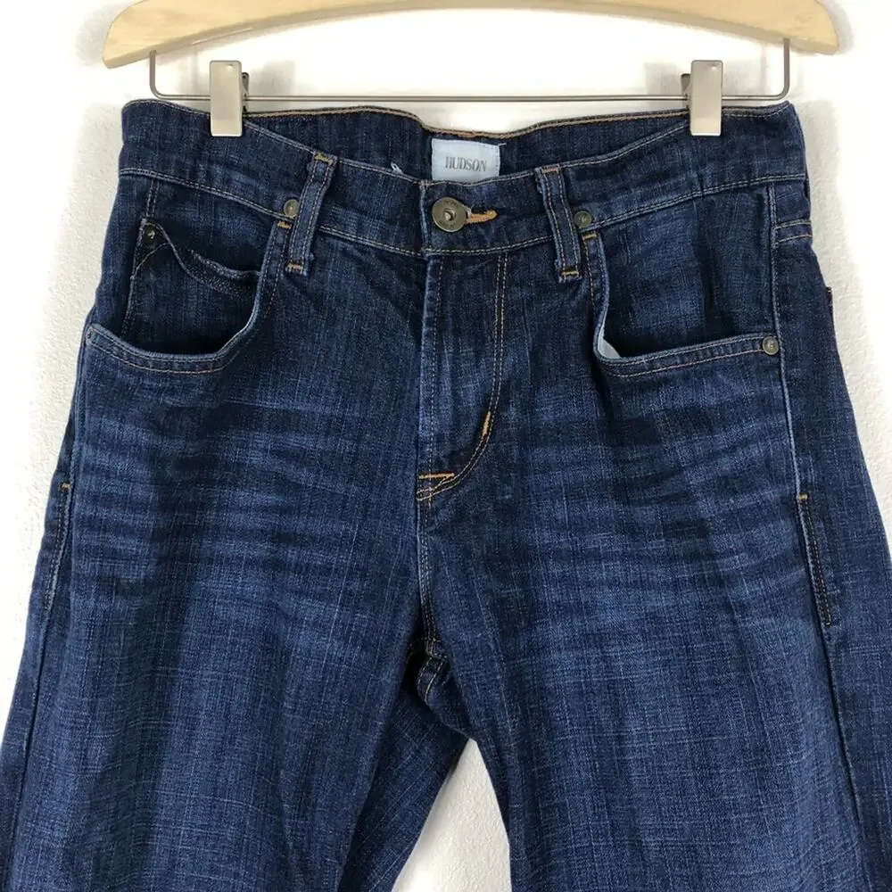 HUDSON Men's Jeans Wilde‎ Relax Straight Leg 29 Dark Wash